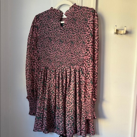 LuLu Floral Long Sleeve Smocked Dress - Picture 6 of 7
